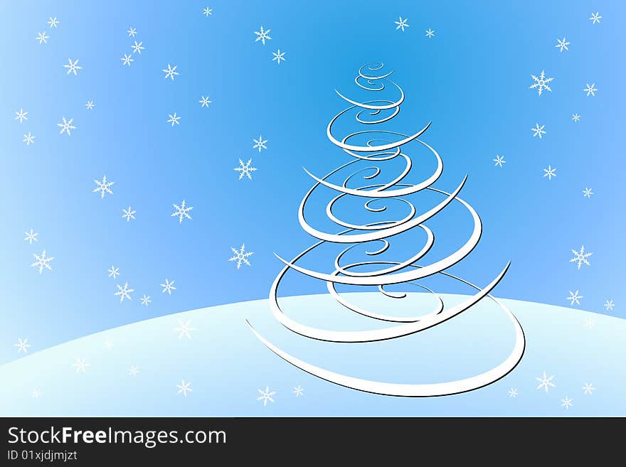 Vector illustration of Christmas Tree