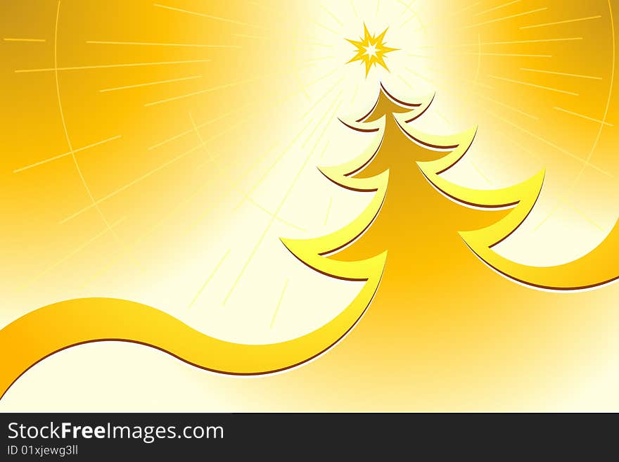 Vector illustration of Christmas Tree