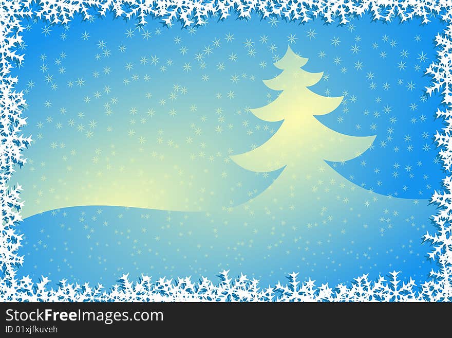 Vector illustration of Christmas Tree