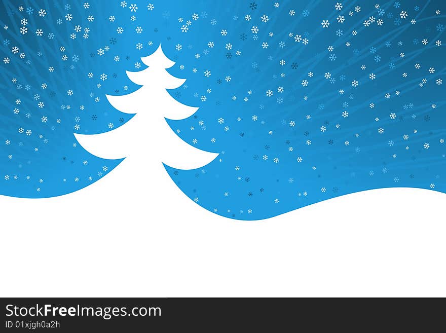 Vector illustration of Christmas Tree