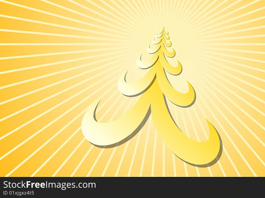 Vector illustration of Christmas Tree