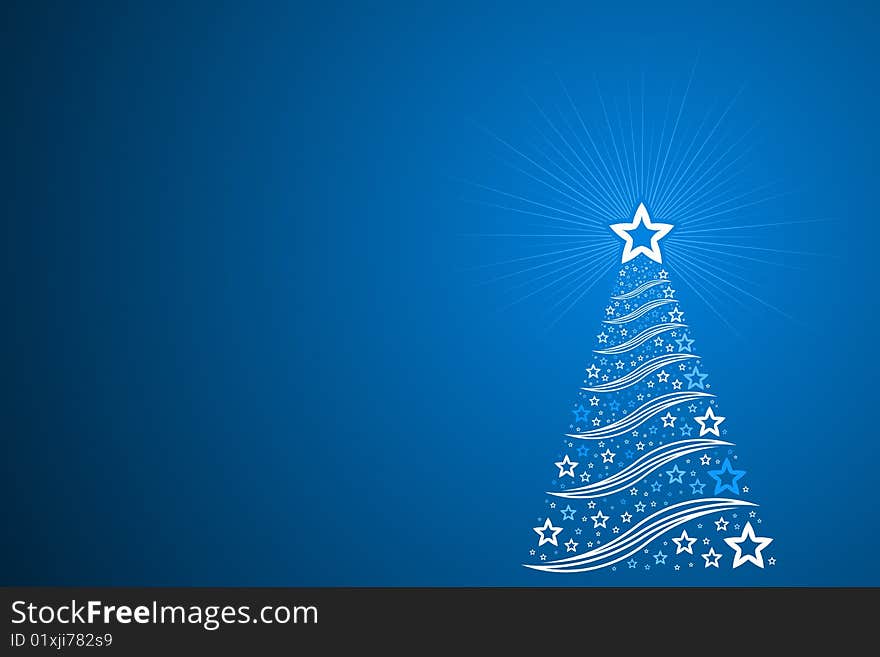 Vector illustration of Christmas Tree