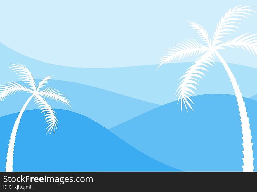 Vector illustration of Palm Trees