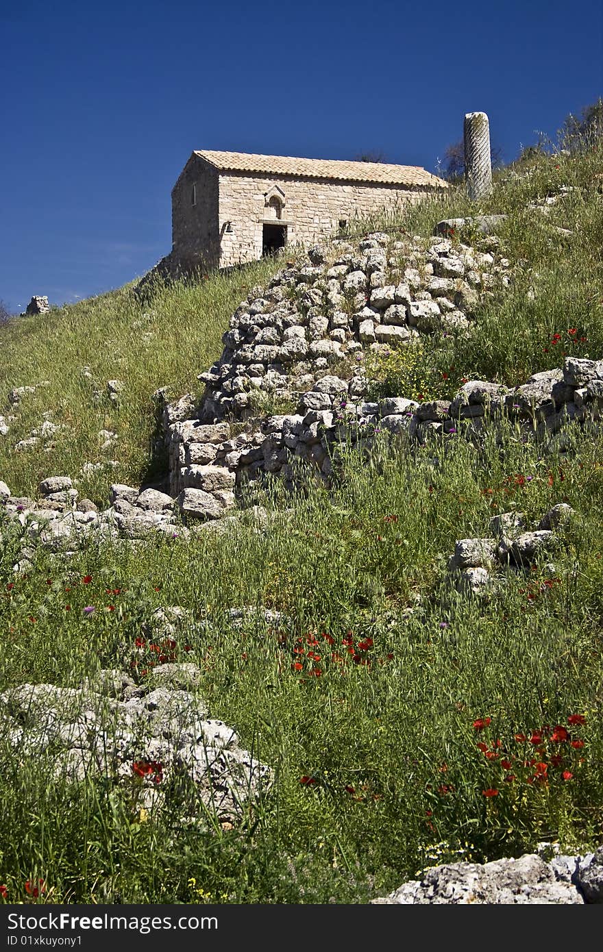 Acrocorinth, Greece 2008. I tried forming a high contrast composition in this landscape. Acrocorinth, Greece 2008. I tried forming a high contrast composition in this landscape