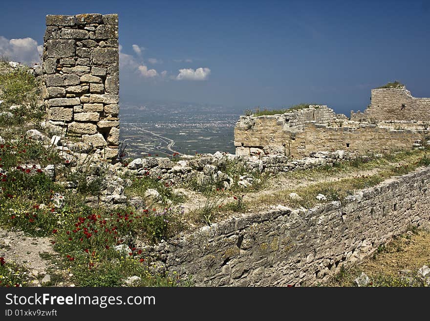 Acrocorinth, Greece 2008. I tried forming a high contrast composition in this landscape. Acrocorinth, Greece 2008. I tried forming a high contrast composition in this landscape