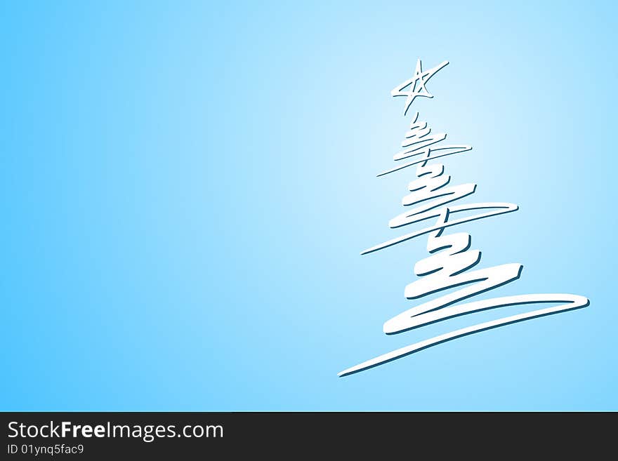 Vector illustration of Christmas Tree