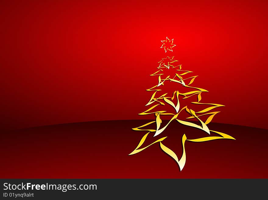 Vector illustration of Christmas Tree