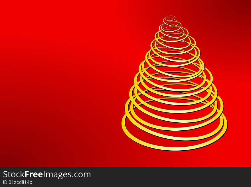 Vector illustration of Christmas Tree