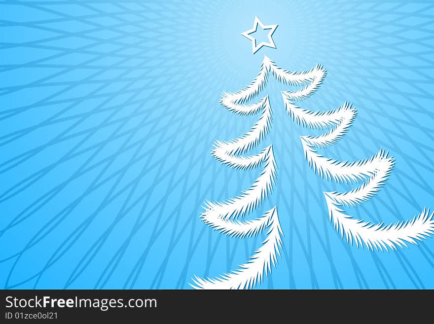 Vector illustration of Christmas Tree