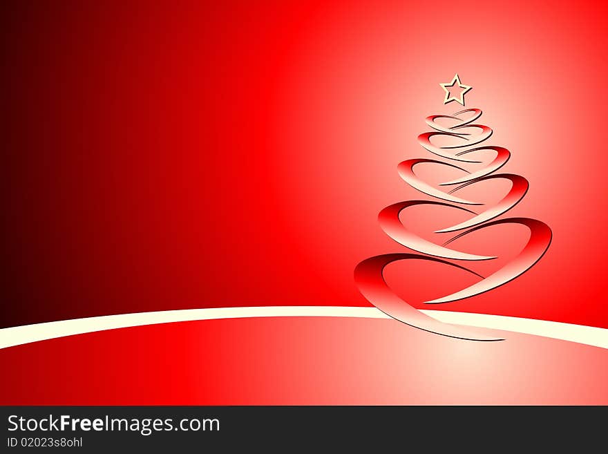 Vector illustration of Christmas Tree