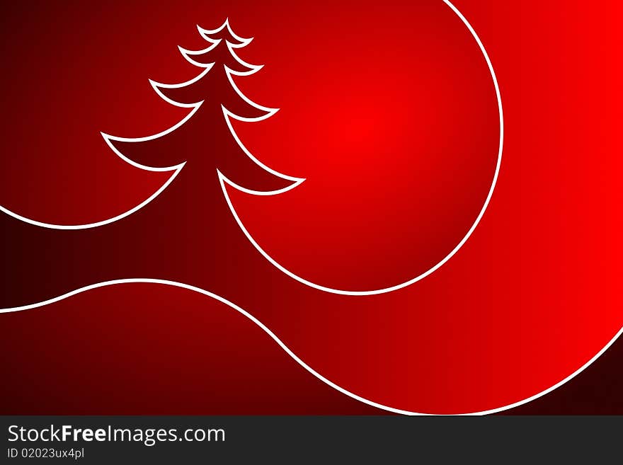 Vector illustration of Christmas Tree