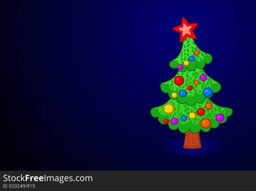 Vector illustration of Christmas Tree