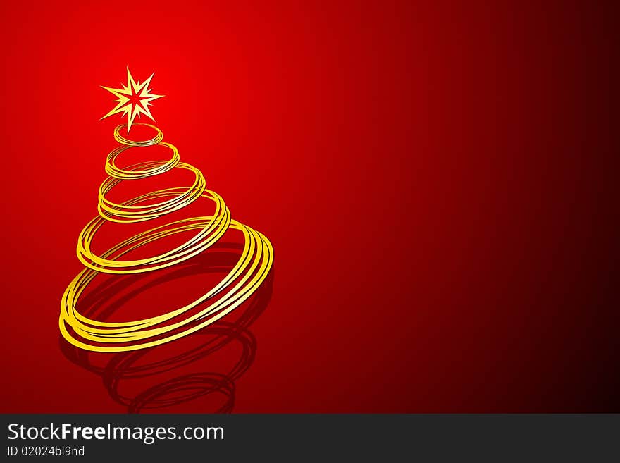 Vector illustration of Christmas Tree