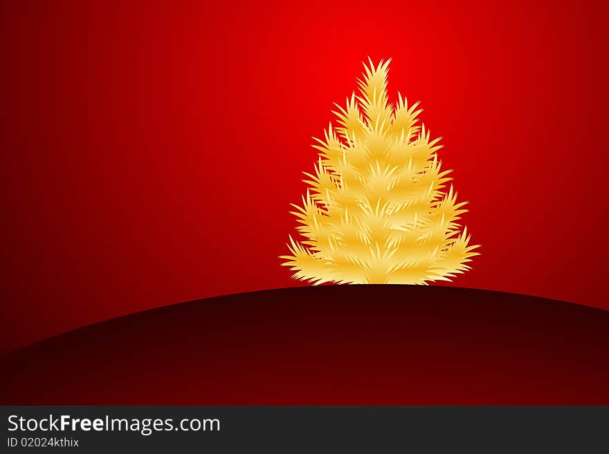 Vector illustraton of Christmas Tree