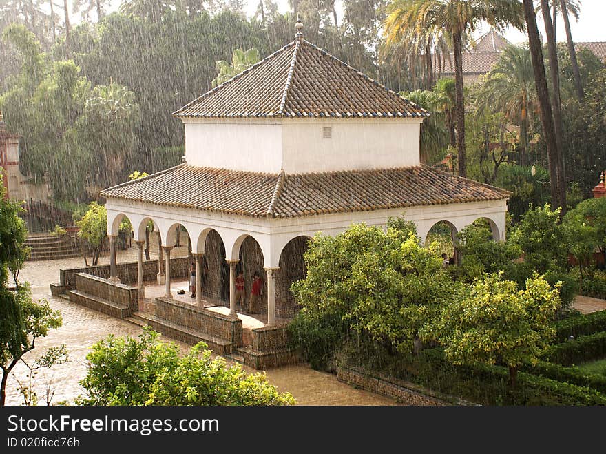 Temple at Alkazaar, Sevilla Spain. Temple at Alkazaar, Sevilla Spain