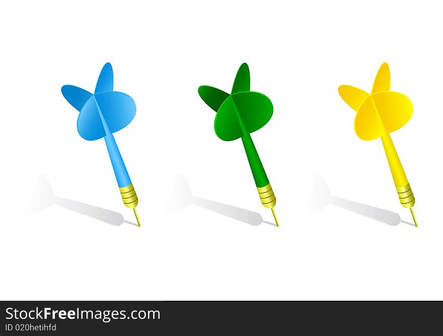 Darts vector illustration