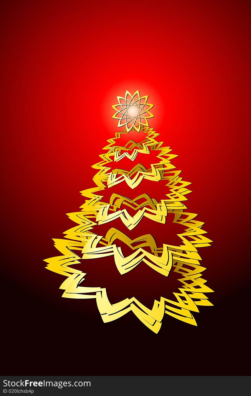 Vector illustration of Christmas Tree