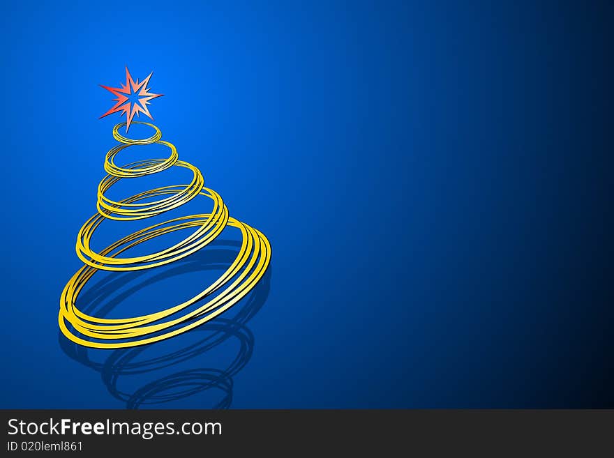 Vector illustration of Christmas Tree