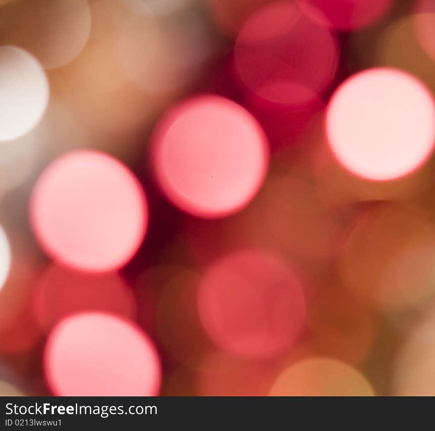 Beautiful Abstract Of Holiday Lights