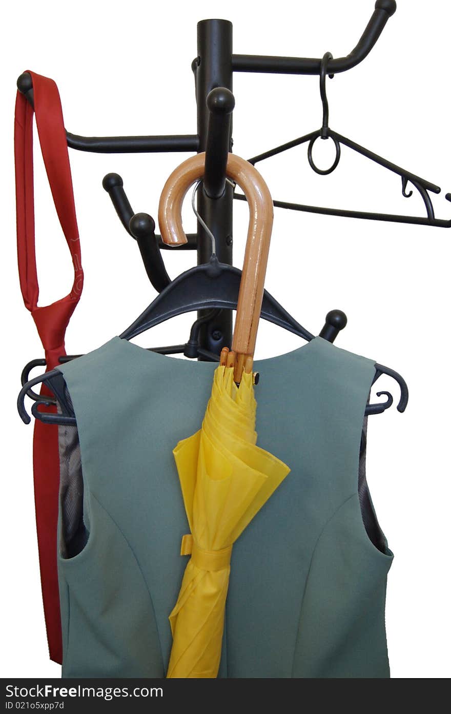 Peg for clothes with objects on it