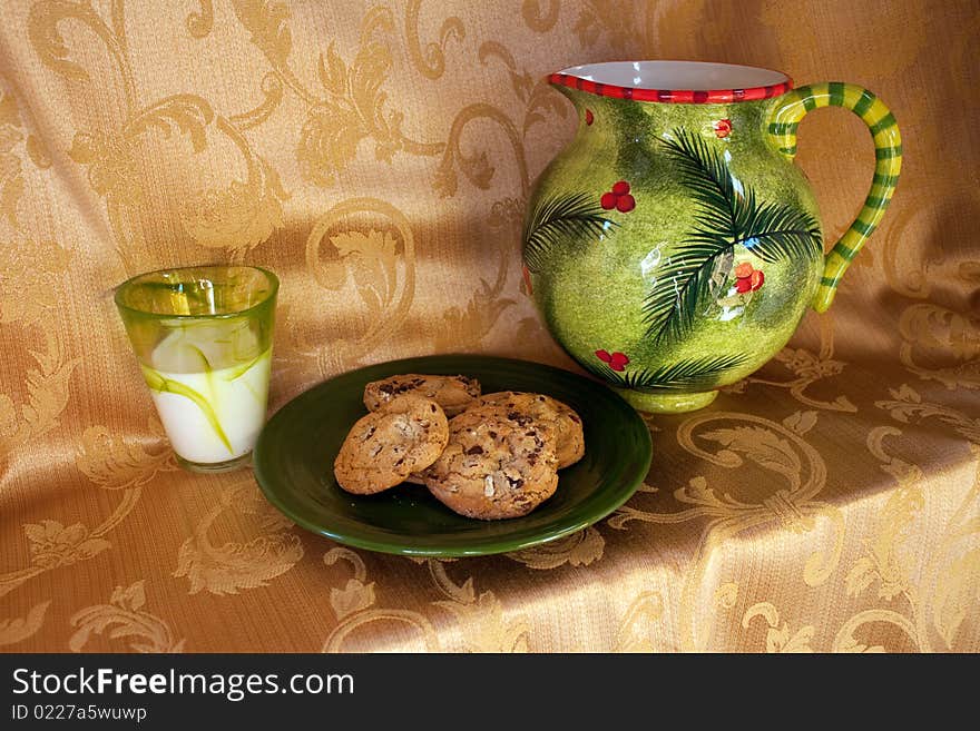 Cookies And Milk For Santa Claus