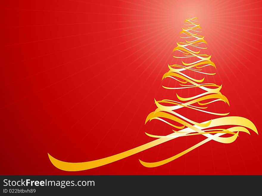 Vector illustration of Christmas Tree