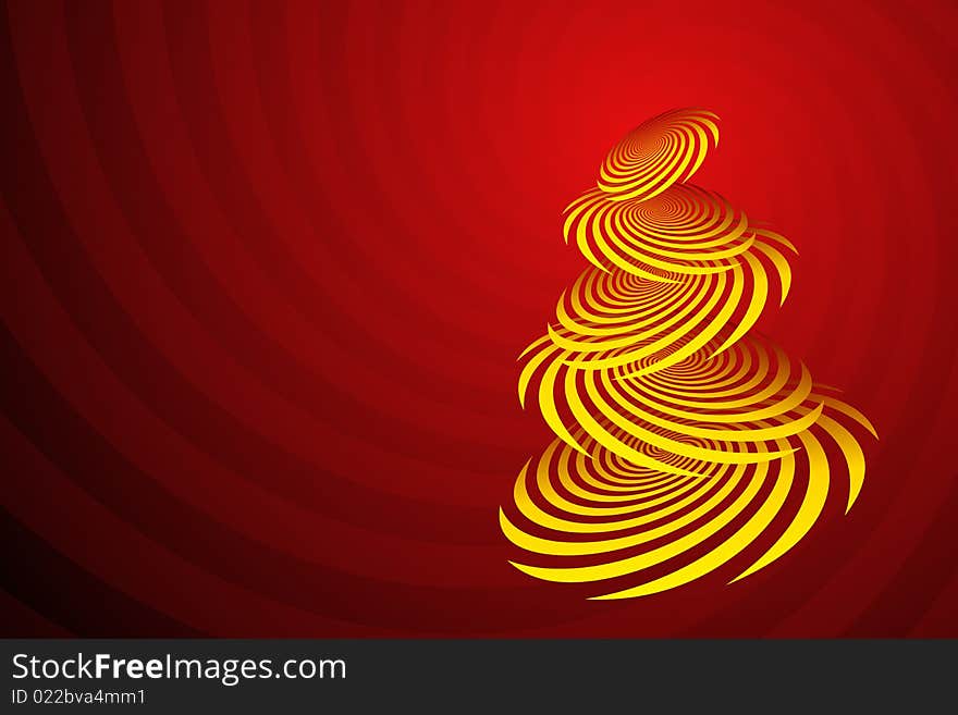 Vector illustration of Christmas Tree