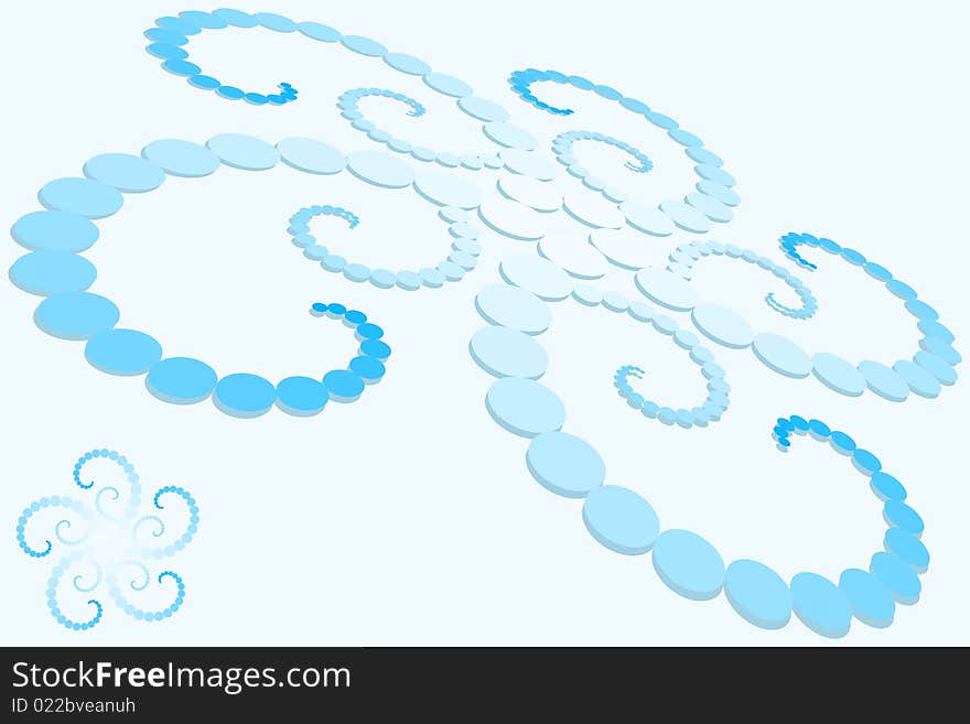 Vector illustration of Abstract Whirl