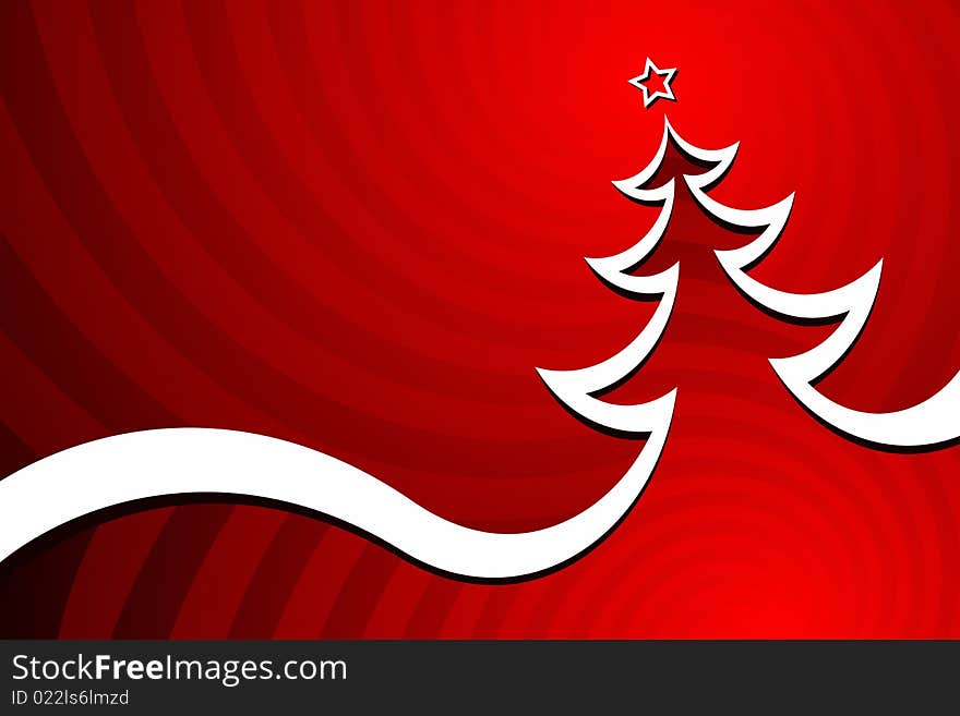 Vector illustration of Christmas Tree