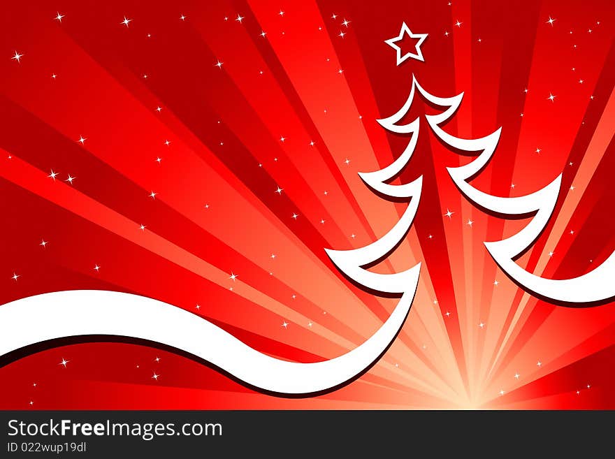 Vector illustration of Christmas Tree