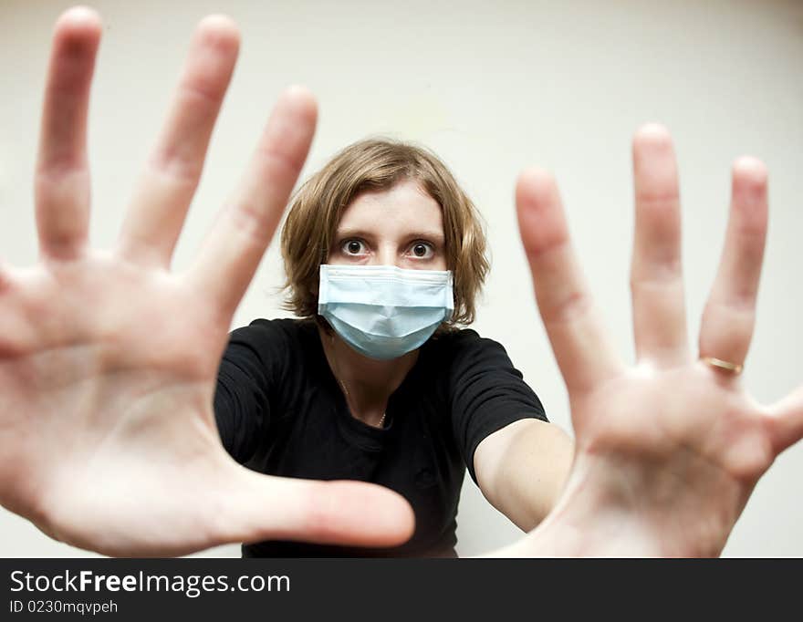 Woman With Medical Mask