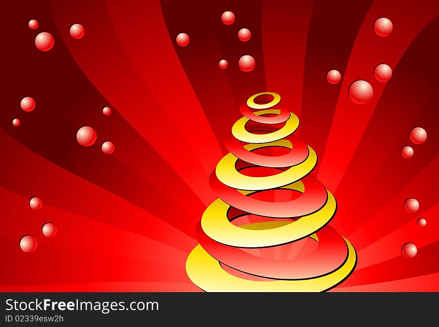 Vector illustration of Christmas Tree