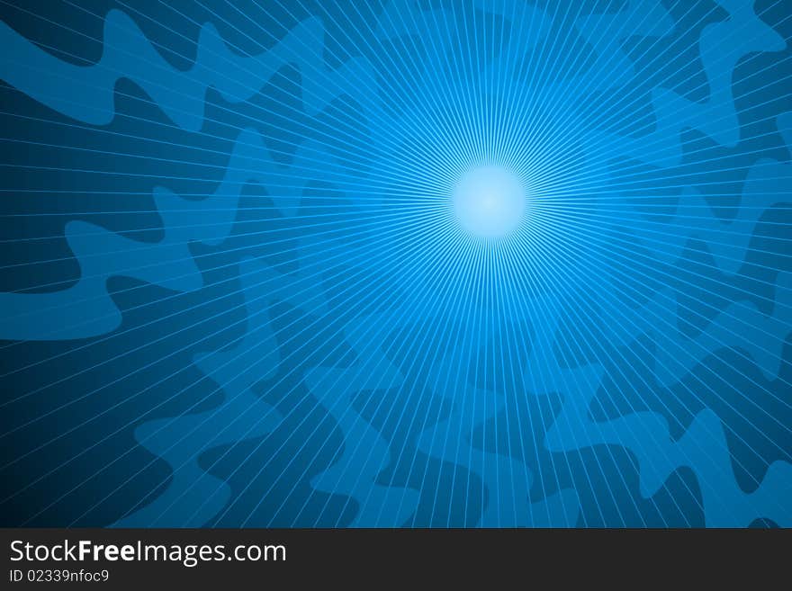 Vector illustration of Abstract Blue