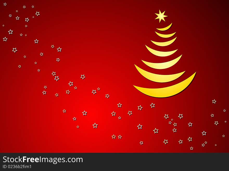 Vector illustration of Christmas Tree