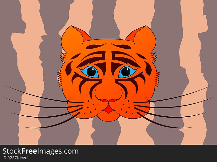 Vector illustration of The Tiger