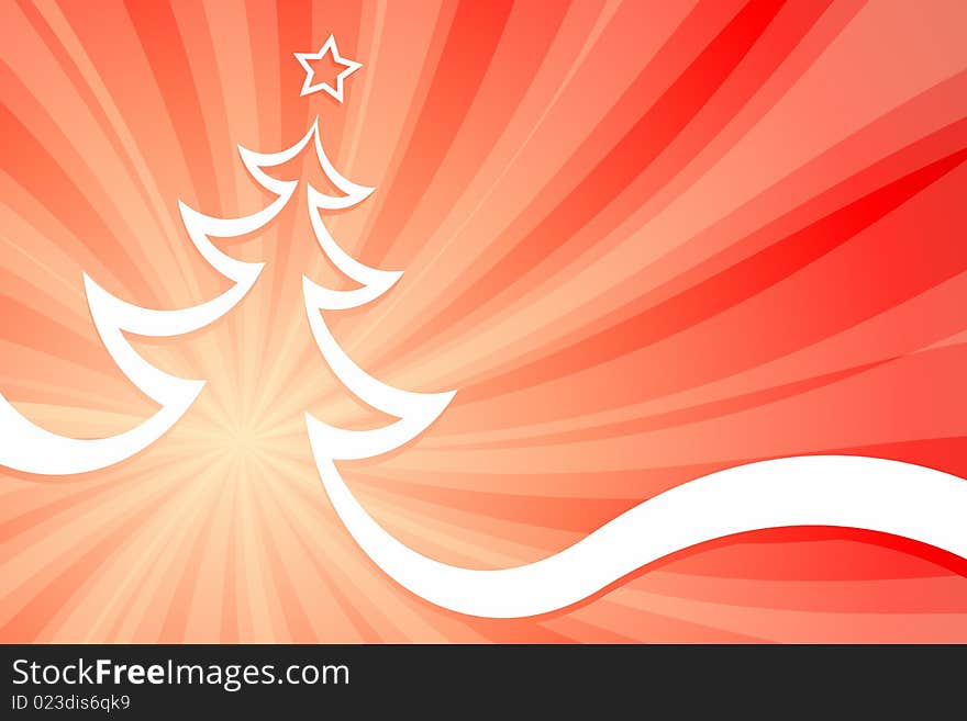 Vector illustration of Christmas Tree