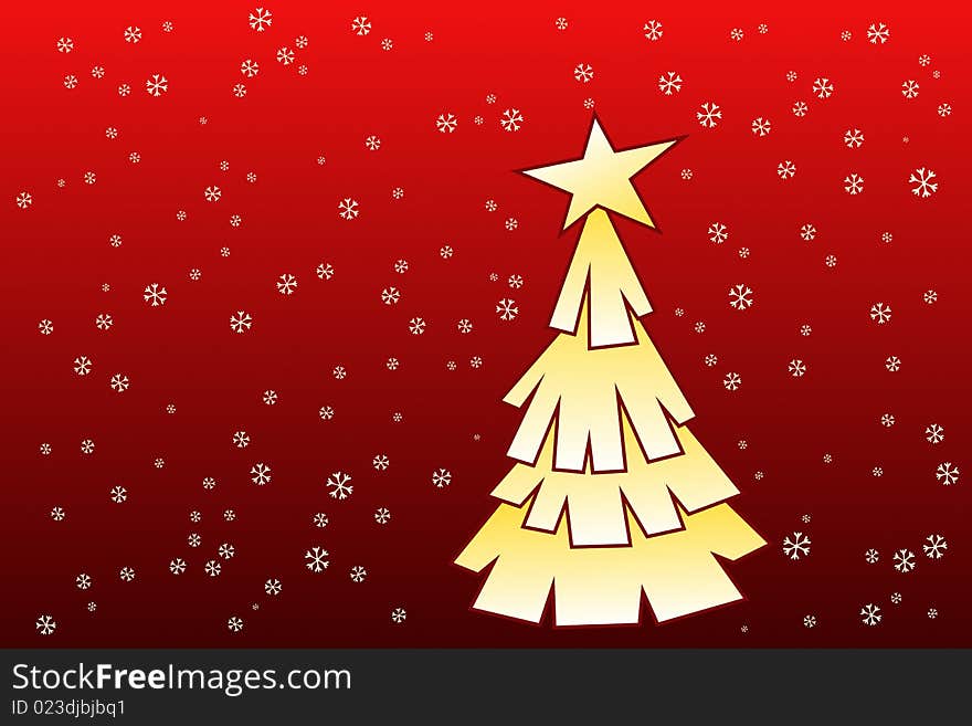 Vector illlustration of Christmas Tree