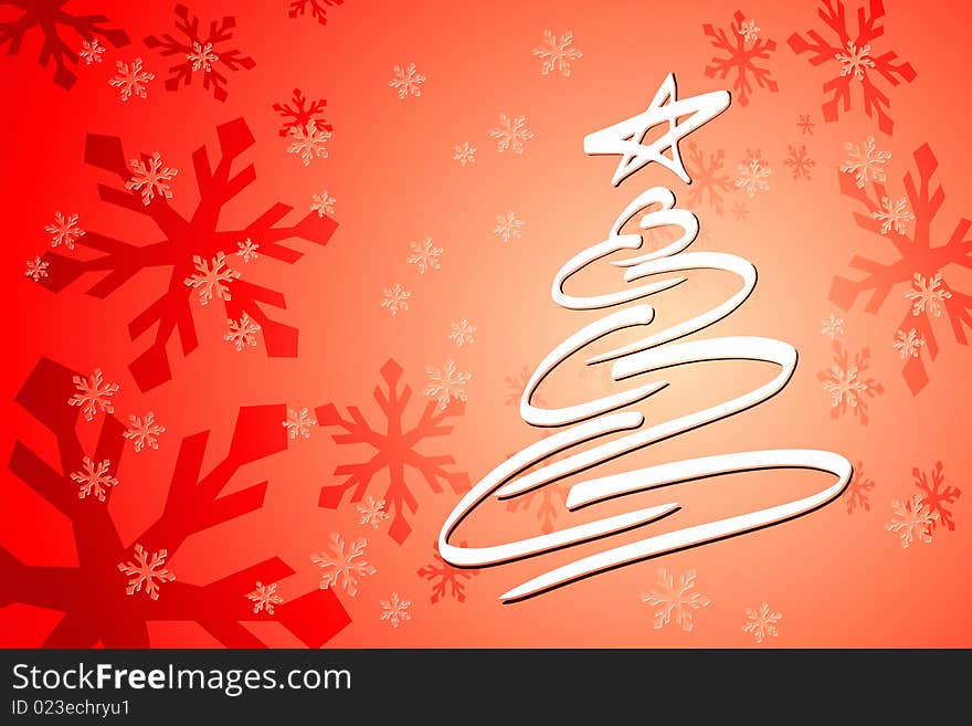 Vector illustration of Christmas Tree