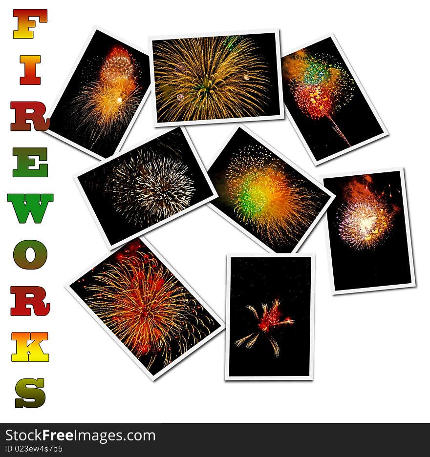 Fireworks Poster Collage