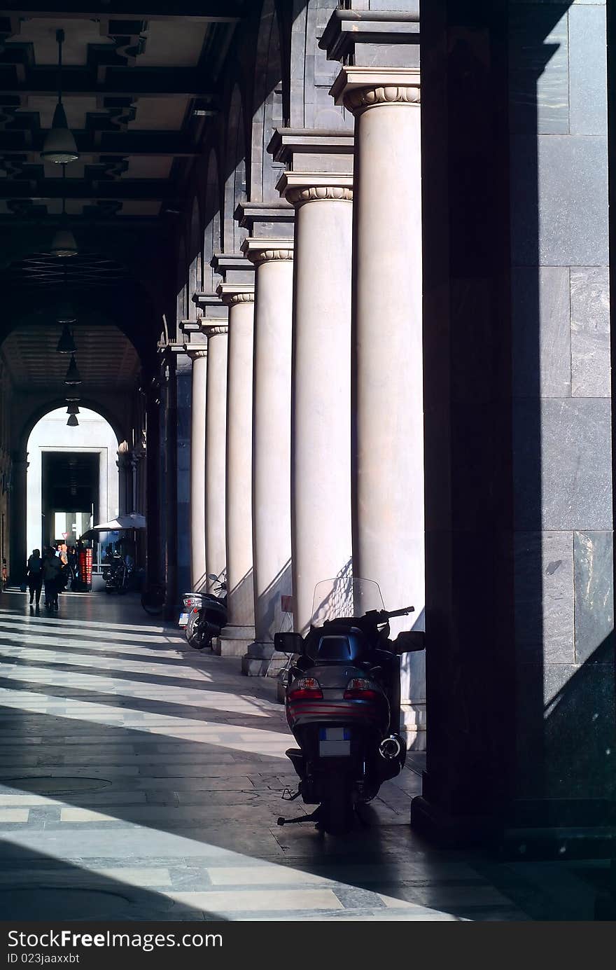 Colonnade in Milan