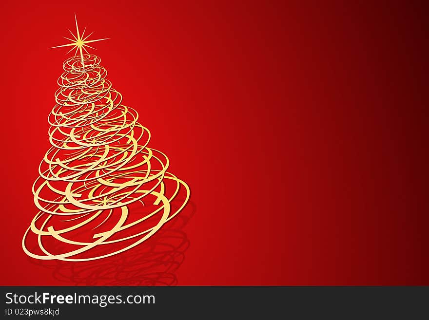 Vector illustration of Christmas Tree