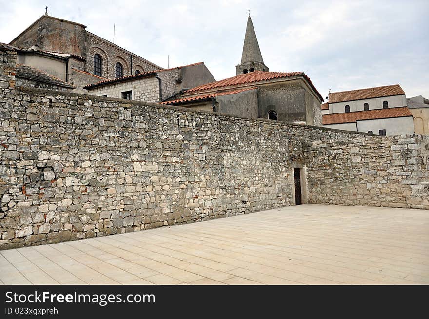 Medieval architecture in Porec, Croatia