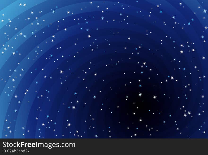 Vector illustration of Stars Background