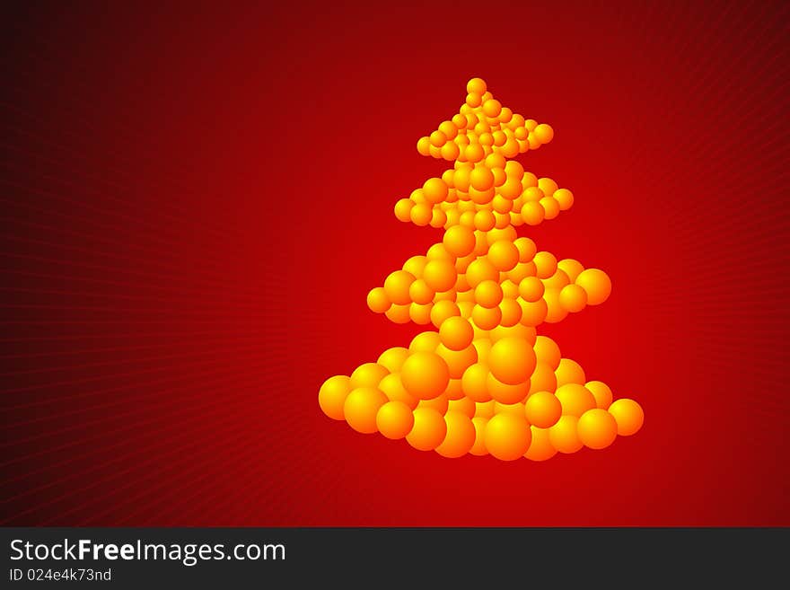 Vector illustration of Christmas Tree