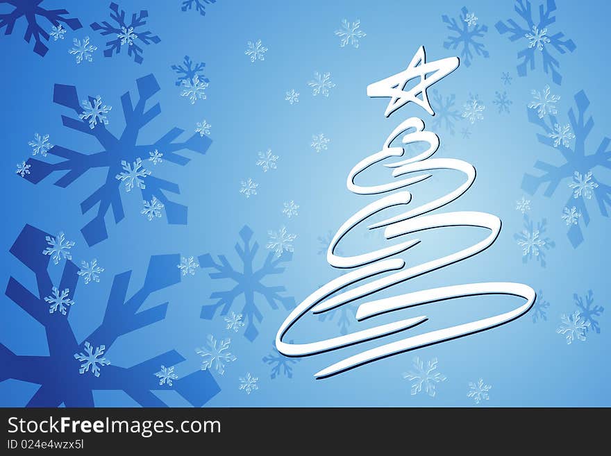 Vector illustration of Christmas Tree