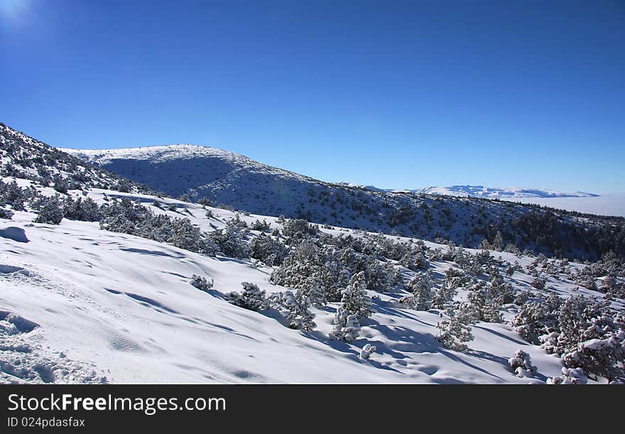 Rila mountains in Borovets, Bulgaria