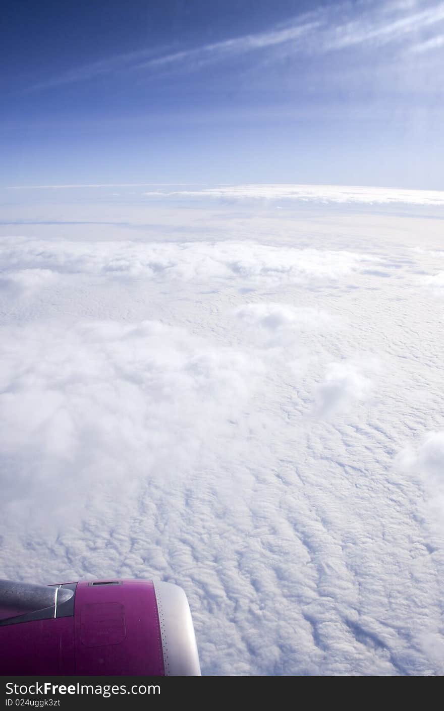 Background of clouds viewed from airplane. Background of clouds viewed from airplane