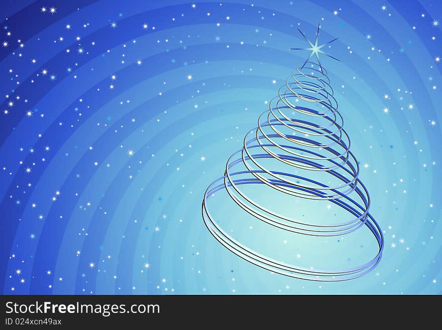 Vector illustration of Christmas Tree