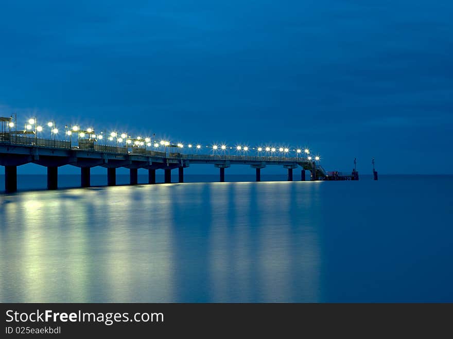 Pier at night