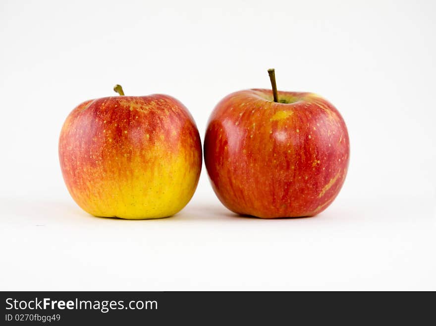 Ripe apples isolated on a white background. Ripe apples isolated on a white background